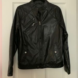 Faux leather jacket
